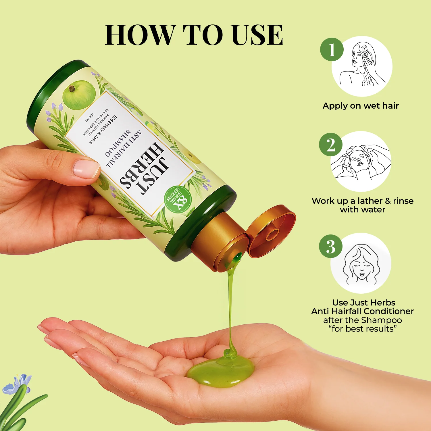 Anti Hairfall Shampoo | Rosemary, Amla & 12 Herbs - Image 9