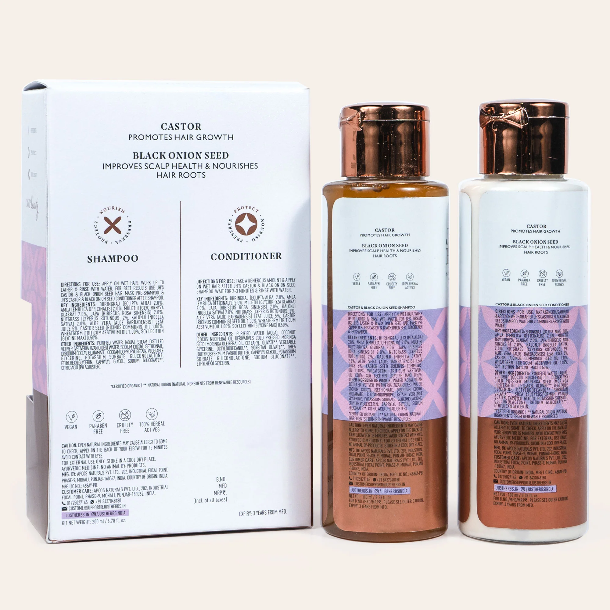 Anti Hair Fall Kit with Castor & Black Onion Seed - Image 9