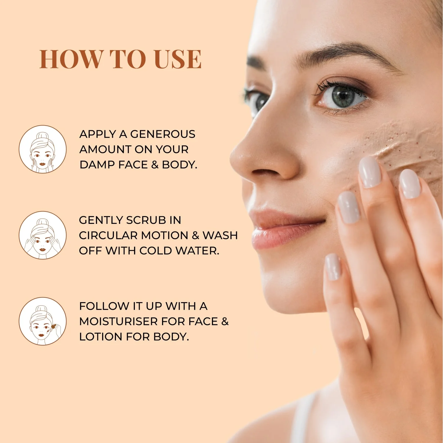 Face and Body Scrub - Coffee and Walnut - Image 4