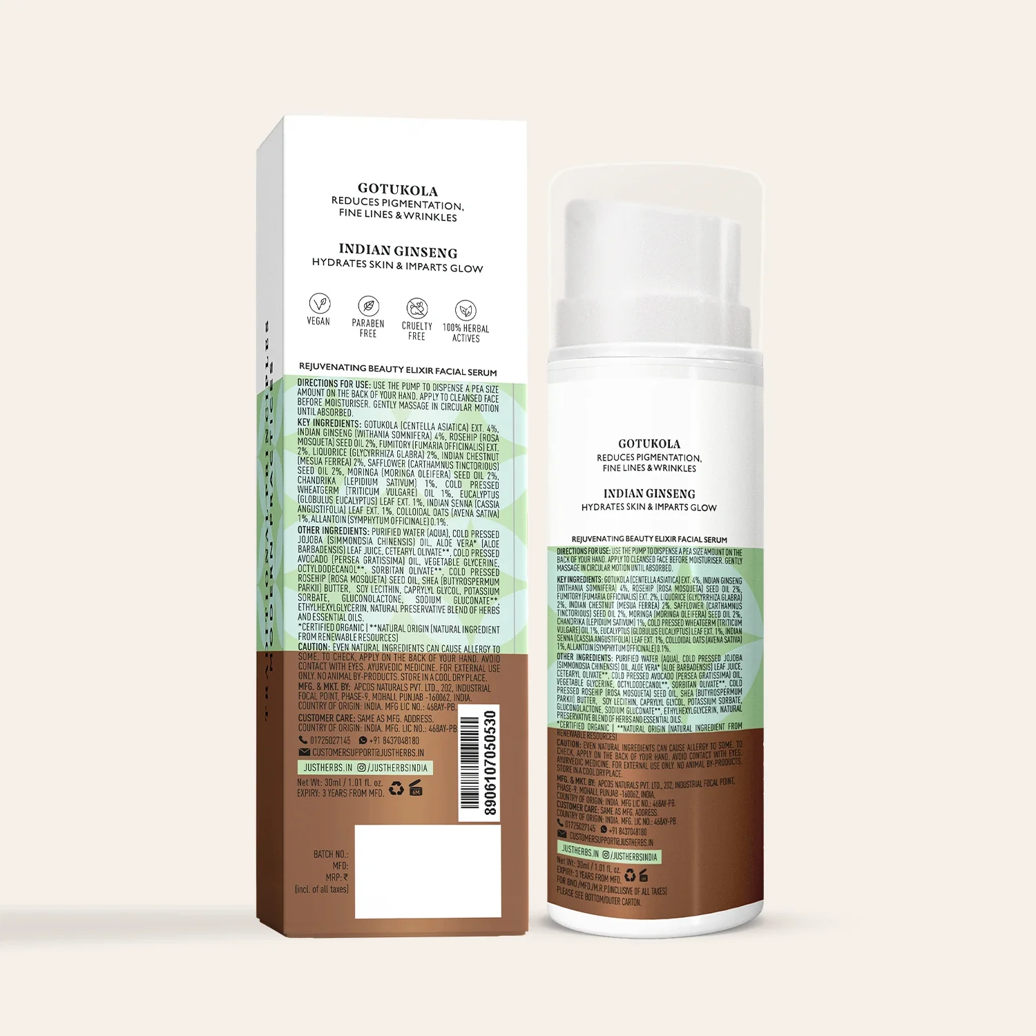 Glow Boosting Face serum with Gotukola and Indian Ginseng - Image 9