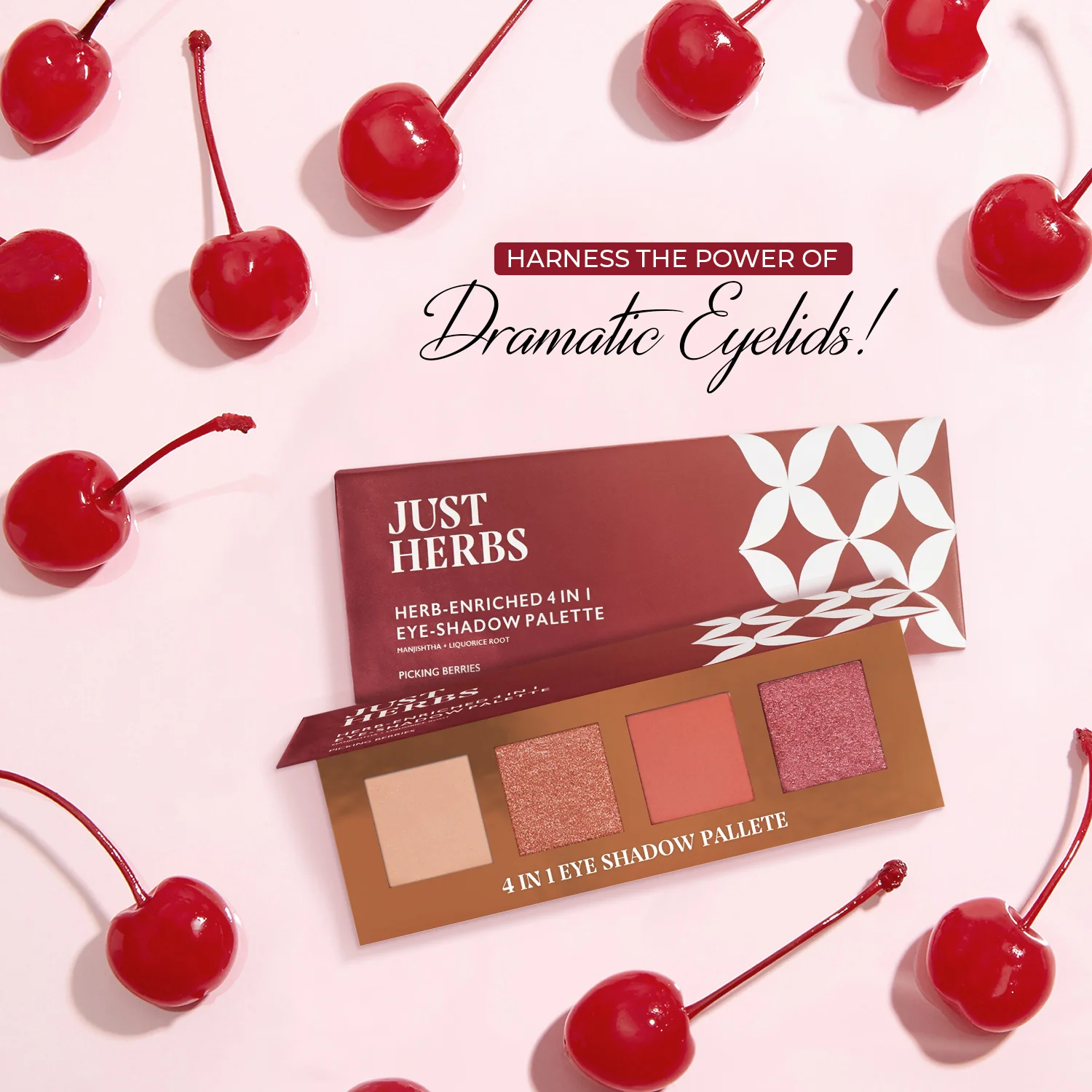 Herb Enriched 4-in-1 Eye-shadow Palette with Manjishtha and Liquorice Root - Image 13