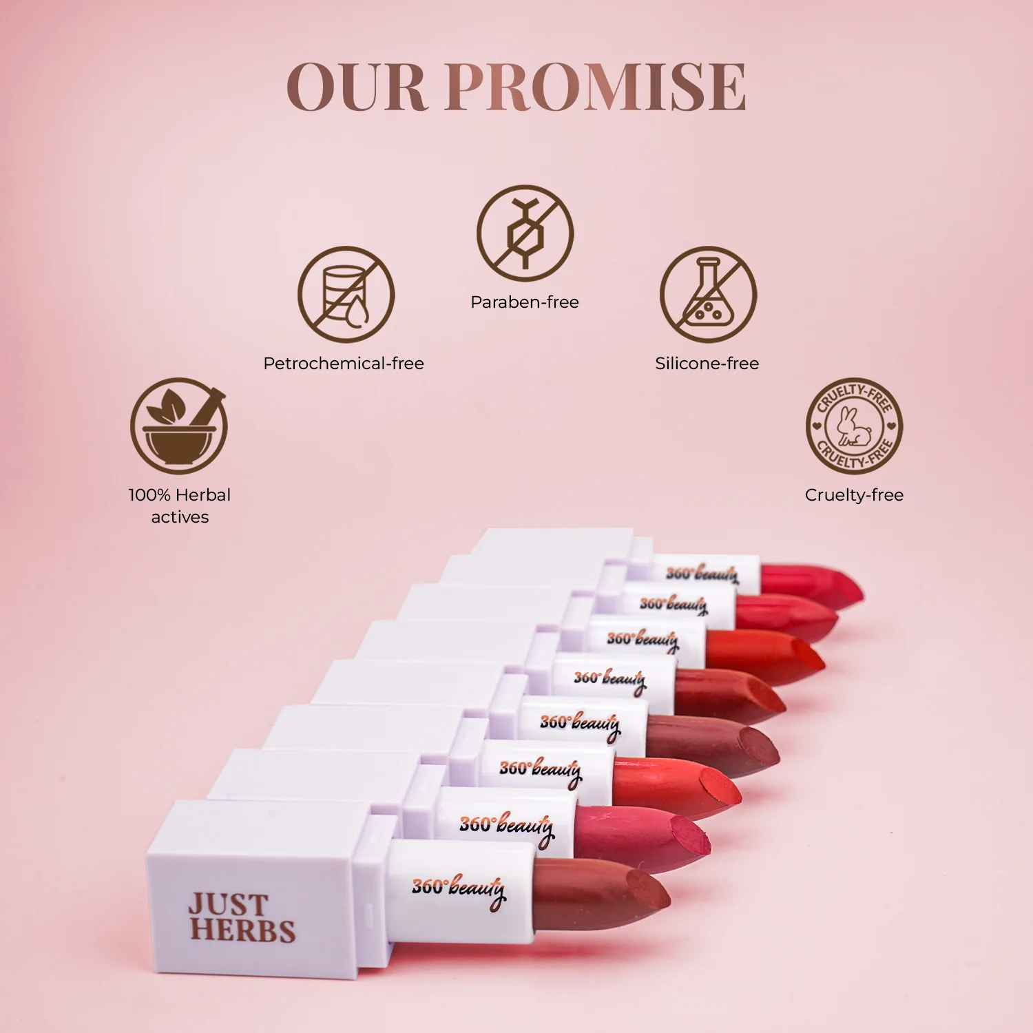 Herb Enriched Ayurvedic Lipstick - Half Size - Image 23