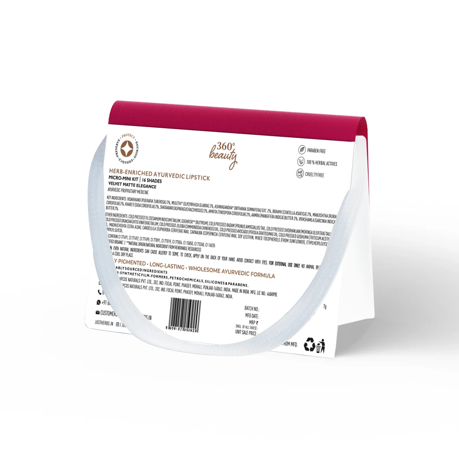 Herb Enriched Ayurvedic Lipstick Micro-Mini Kit - Image 10