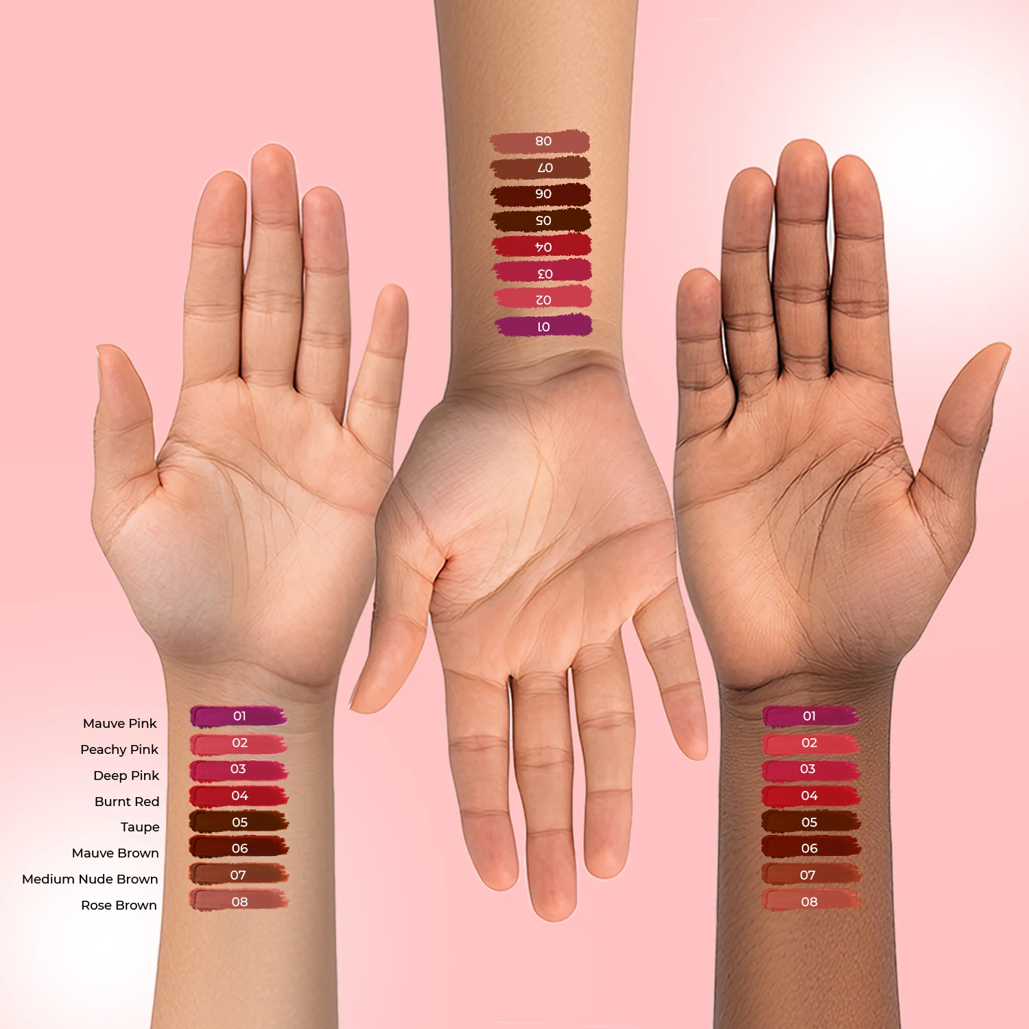 Herb Enriched Ayurvedic Lipstick Micro-Mini Kit - 8 shades - Image 5