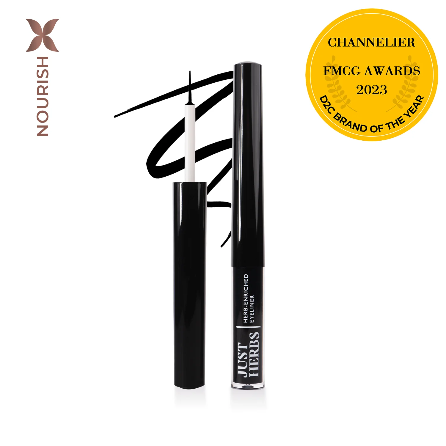 Herb-Enriched Waterproof Eyeliner Organic with Jojoba Oil & Vitamin E - Image 10