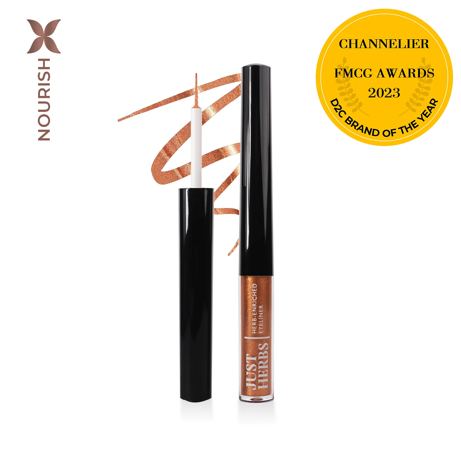Herb-Enriched Waterproof Eyeliner Organic with Jojoba Oil & Vitamin E - Image 11