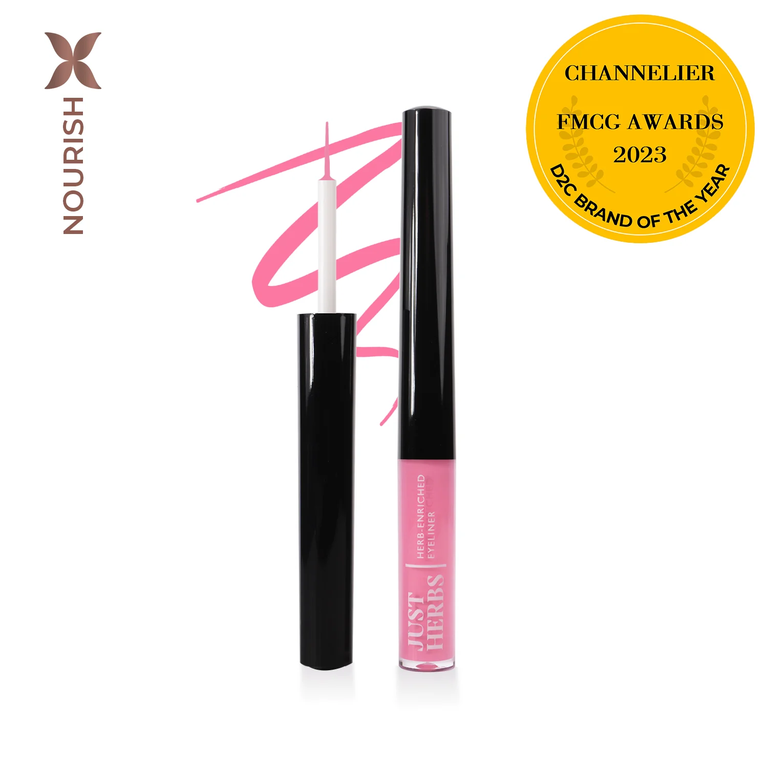 Herb-Enriched Waterproof Eyeliner Organic with Jojoba Oil & Vitamin E - Image 5