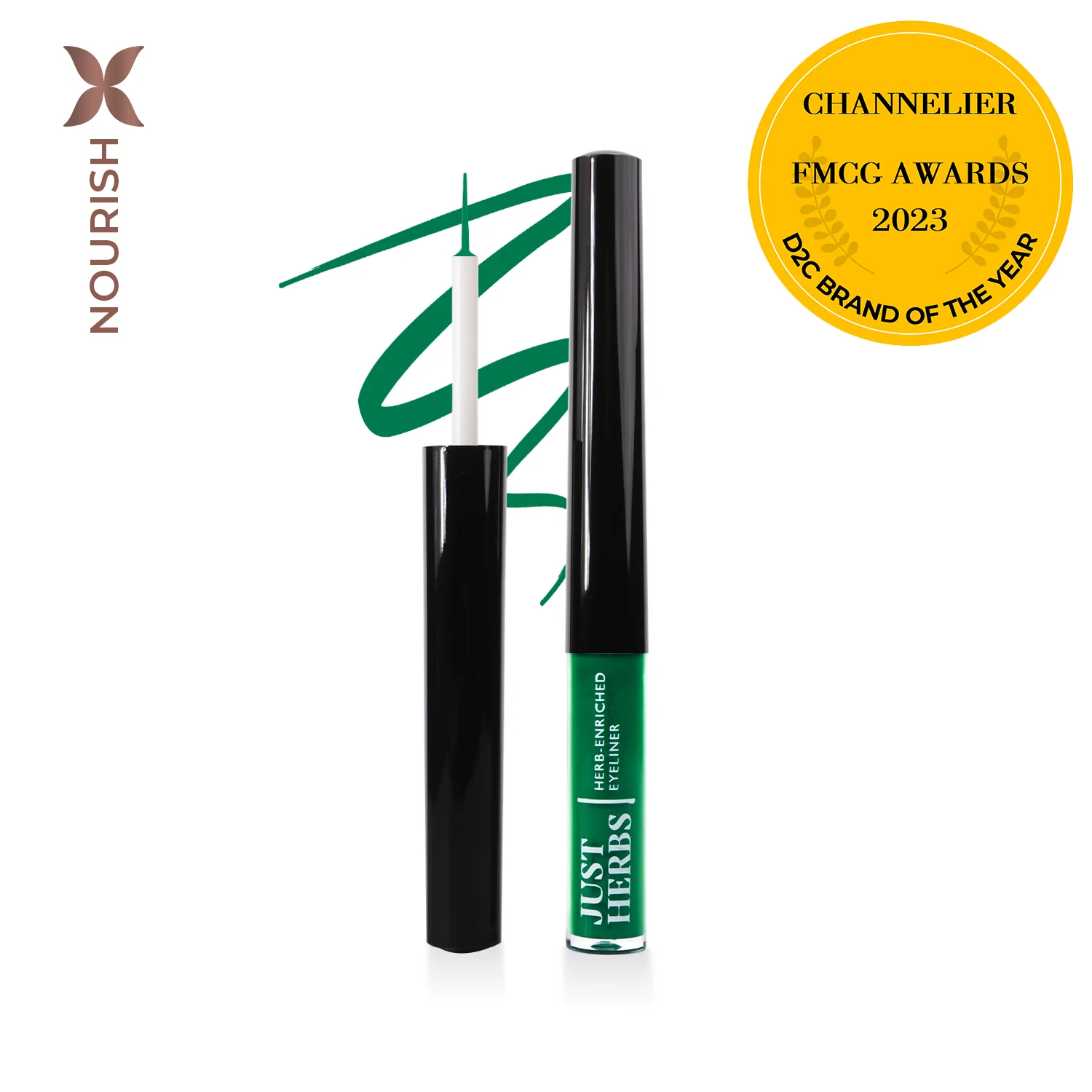 Herb-Enriched Waterproof Eyeliner Organic with Jojoba Oil & Vitamin E - Image 8