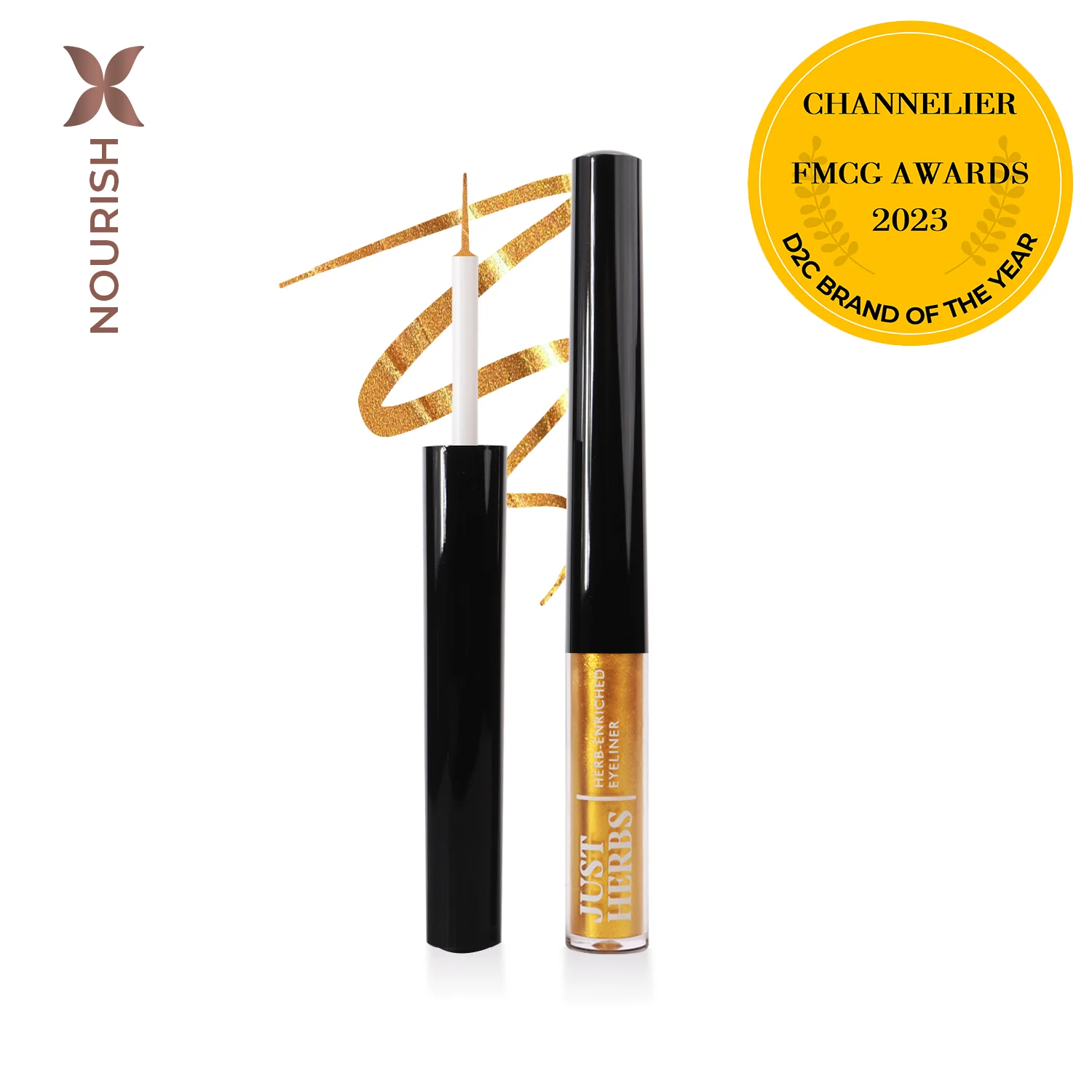 Herb-Enriched Waterproof Eyeliner Organic with Jojoba Oil & Vitamin E - Image 7