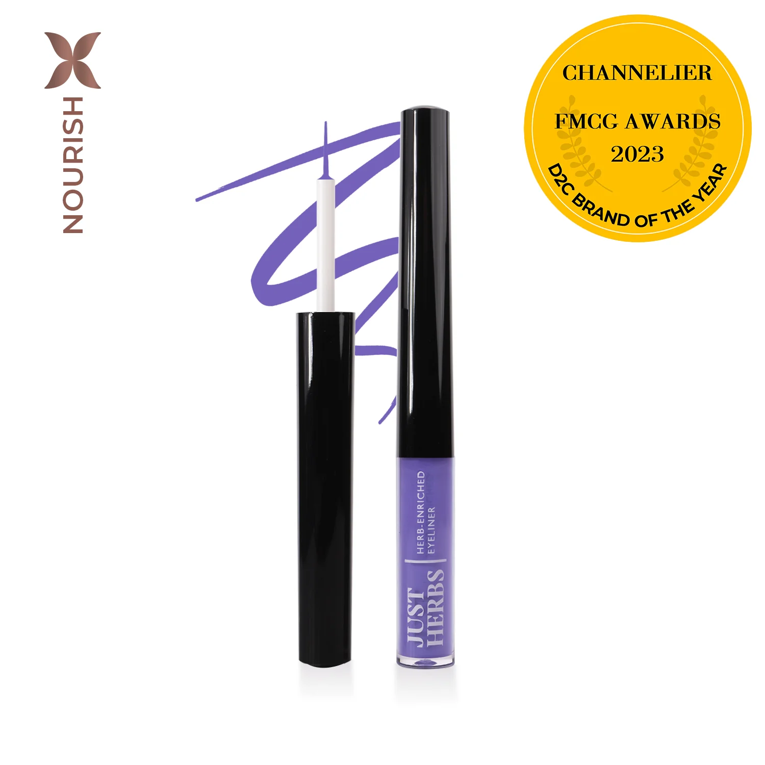 Herb-Enriched Waterproof Eyeliner Organic with Jojoba Oil & Vitamin E - Image 12