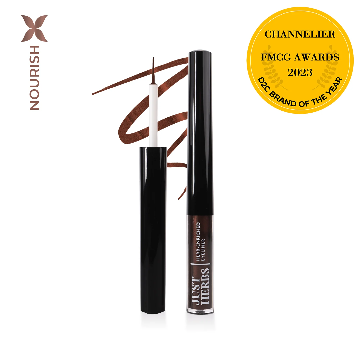 Herb-Enriched Waterproof Eyeliner Organic with Jojoba Oil & Vitamin E - Image 9