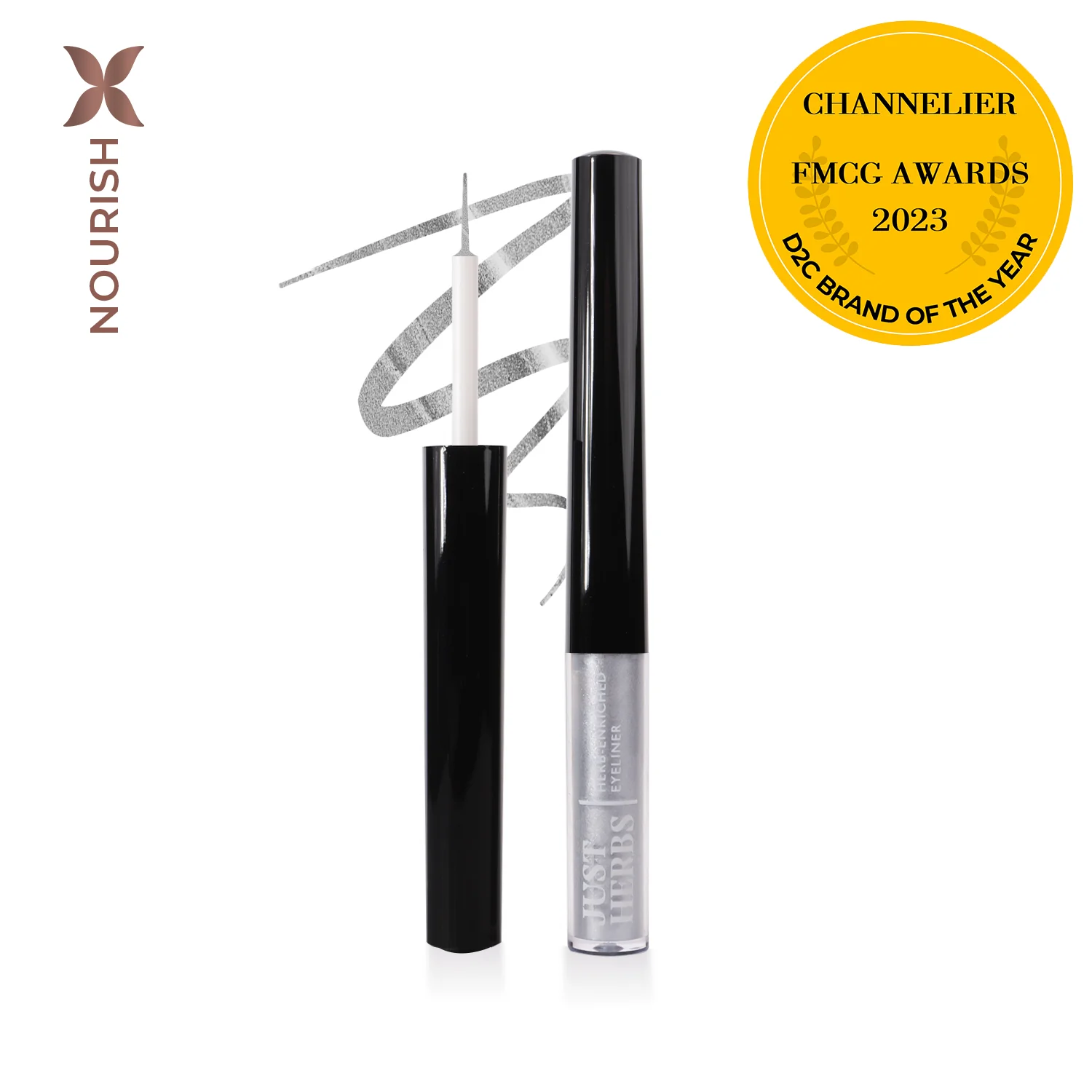 Herb-Enriched Waterproof Eyeliner Organic with Jojoba Oil & Vitamin E - Image 6
