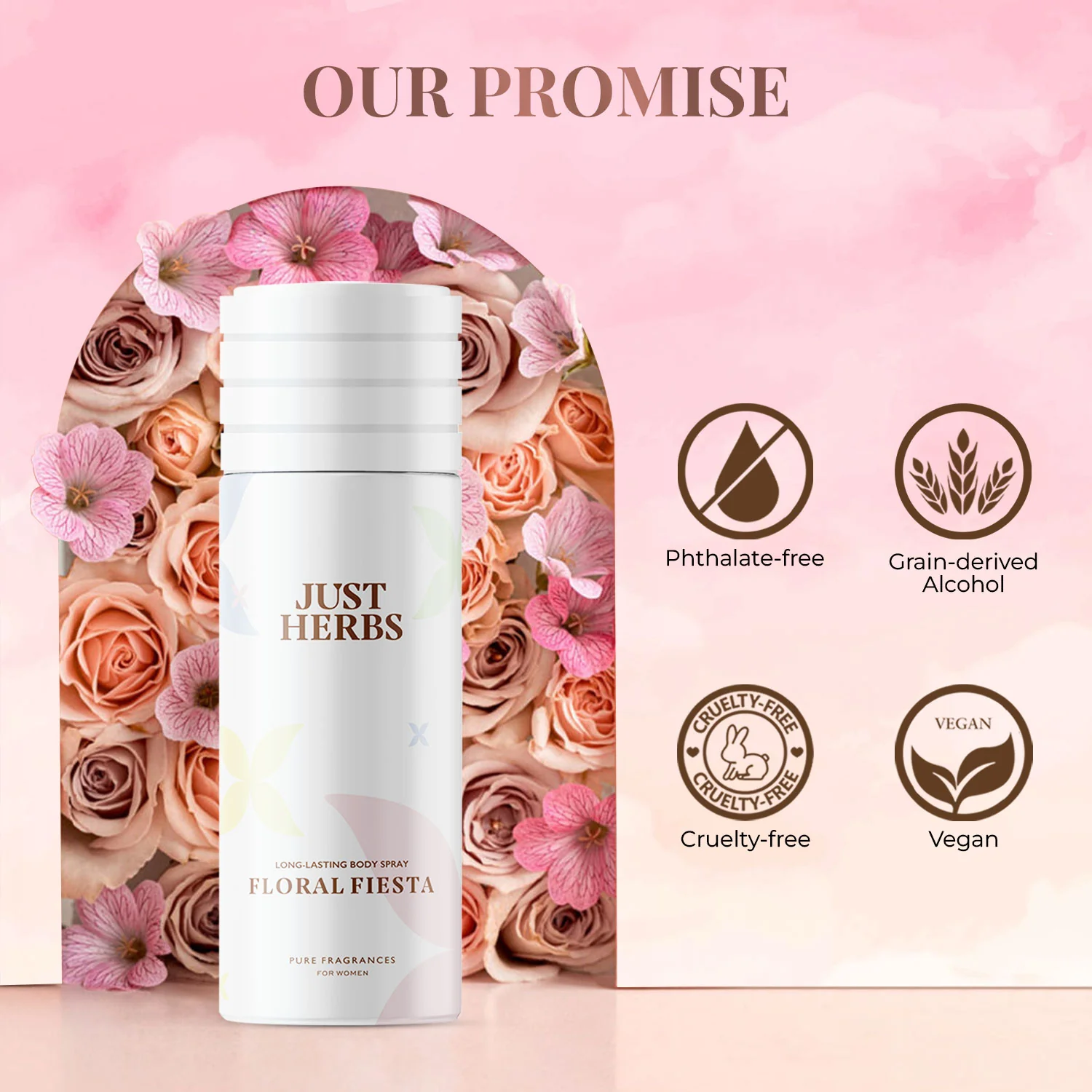 Long Lasting Floral Fiesta Deodorant Body Spray For Women - Image 9