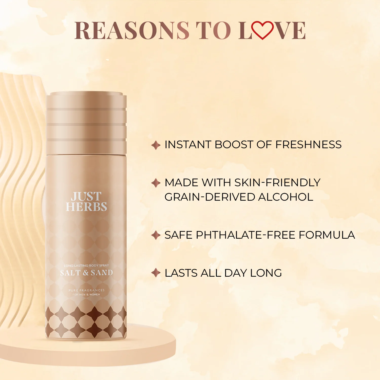 Long Lasting Salt and Sand Deodorant Body Spray For Men & Women - Image 3