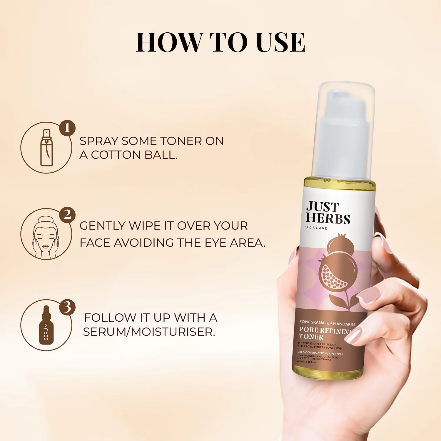 Pore Refining Toner with Pomegranate and Mandarin - Image 5