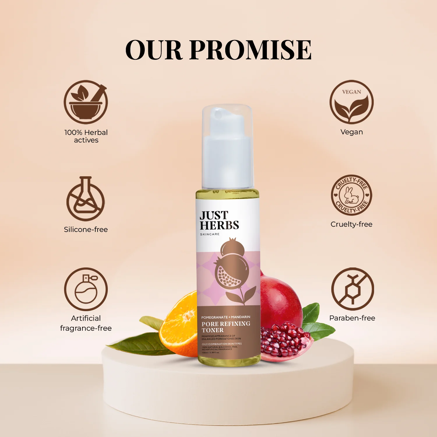 Pore Refining Toner with Pomegranate and Mandarin - Image 6