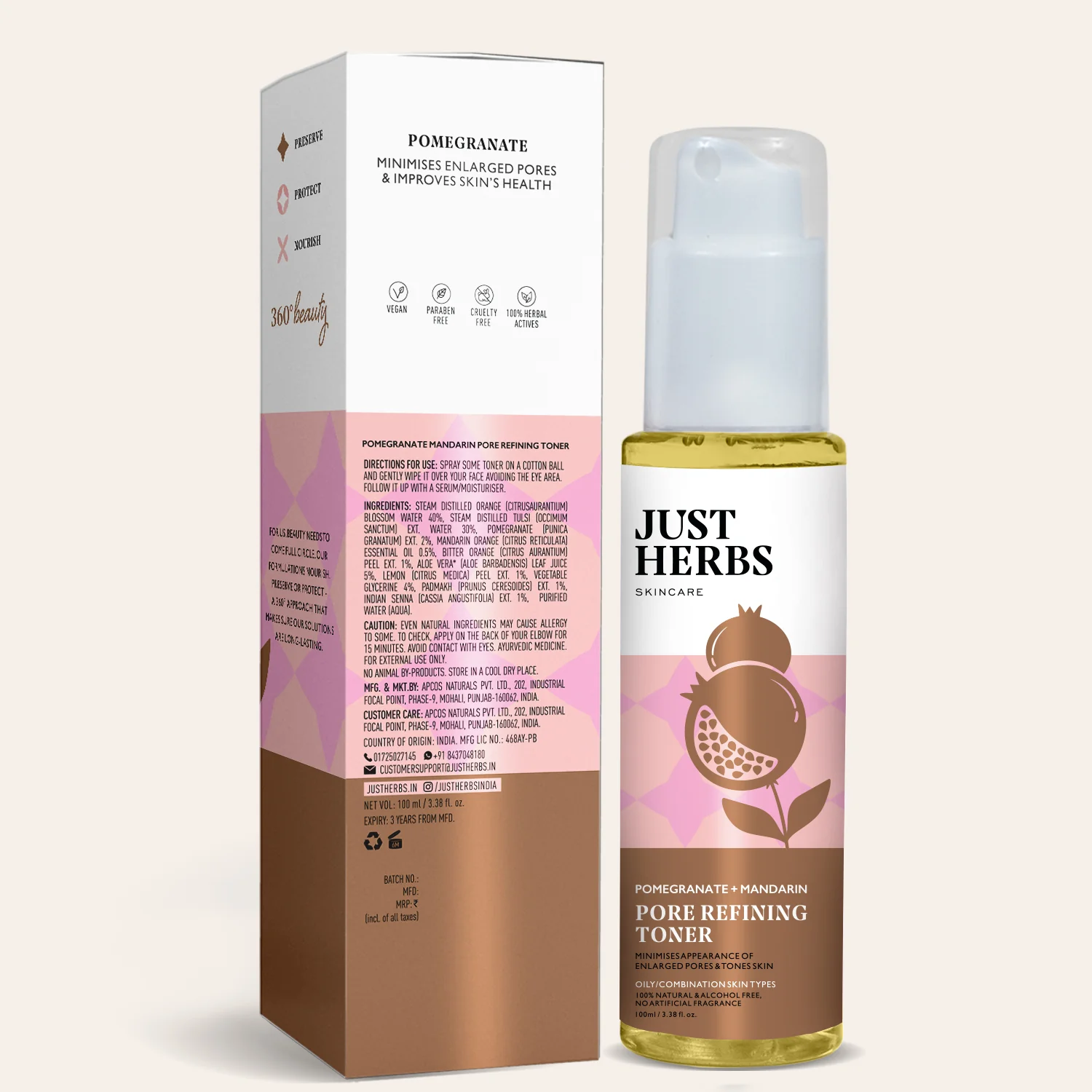 Pore Refining Toner with Pomegranate and Mandarin - Image 8