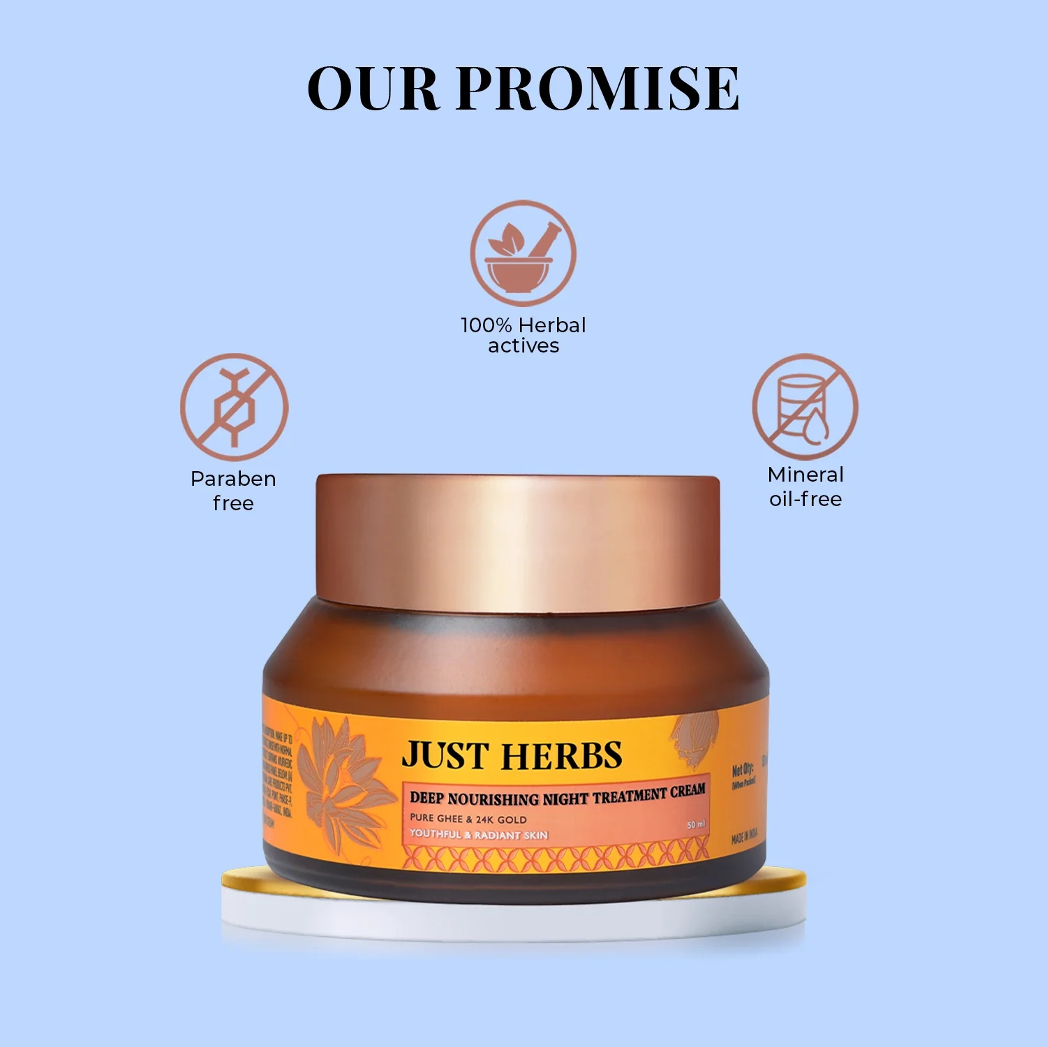 Pure Ghee & 24K Gold Deep Nourishing Night Treatment Cream - Image 8