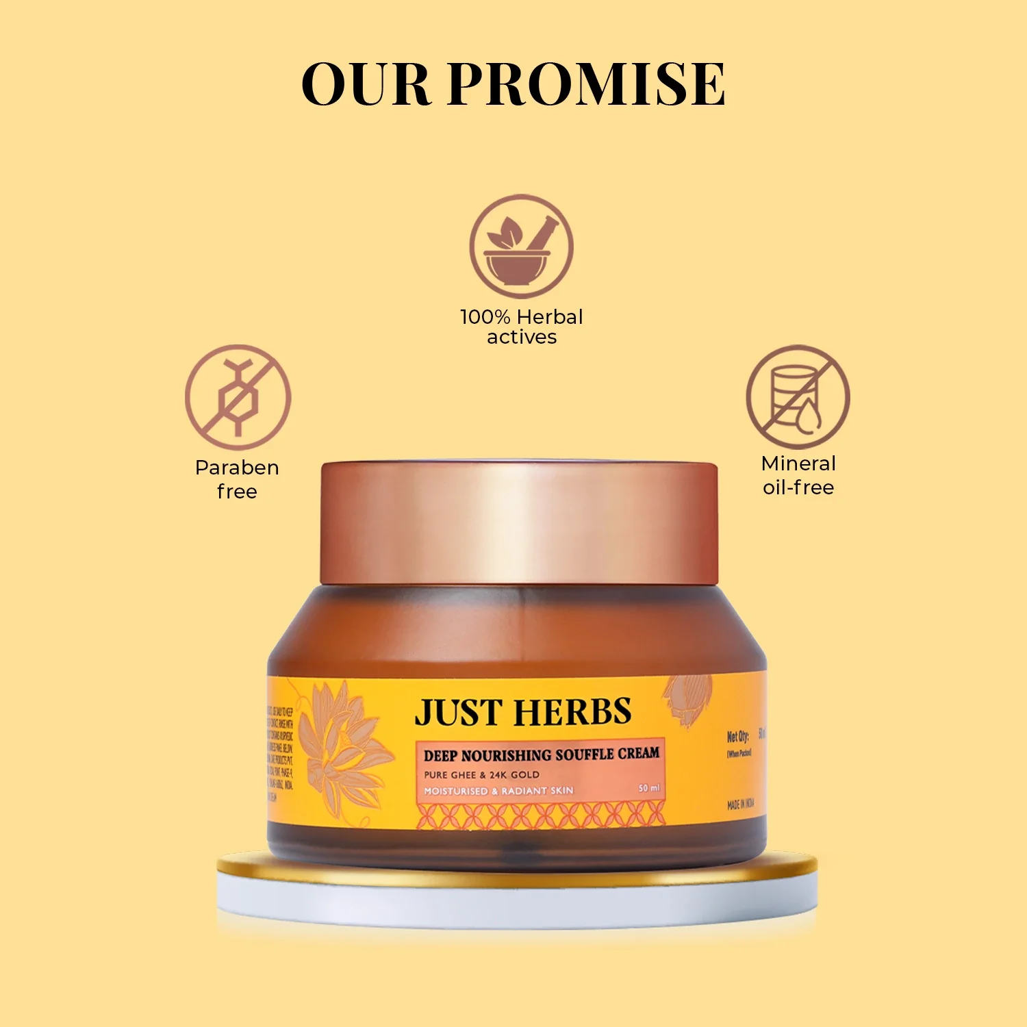 Pure Ghee & 24K Gold Deep Nourishing Souffle Cream - Image 8