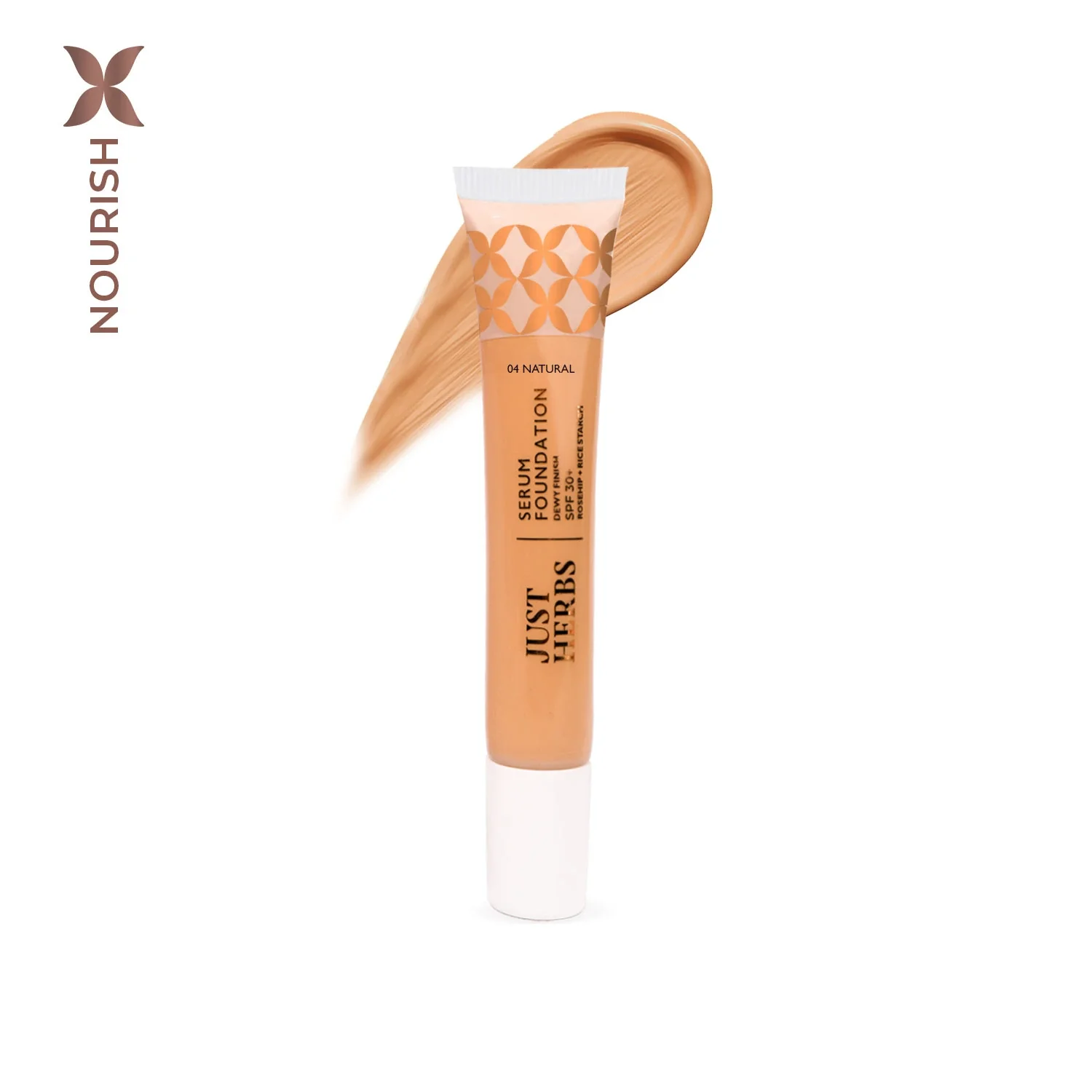 Serum Foundation Dewy Finish SPF30+ Tube with Rosehip and Rice Starch - Image 3