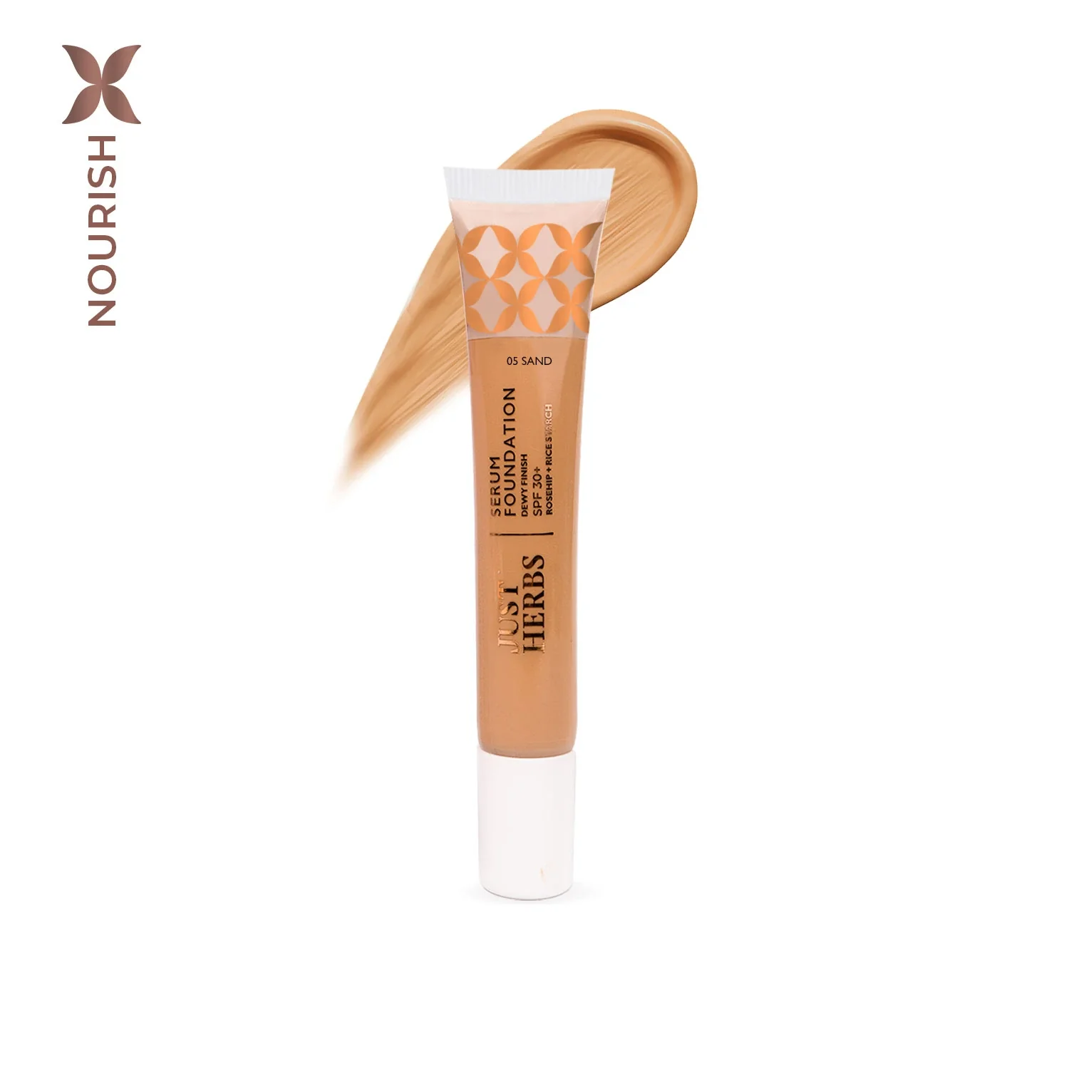 Serum Foundation Dewy Finish SPF30+ Tube with Rosehip and Rice Starch - Image 5