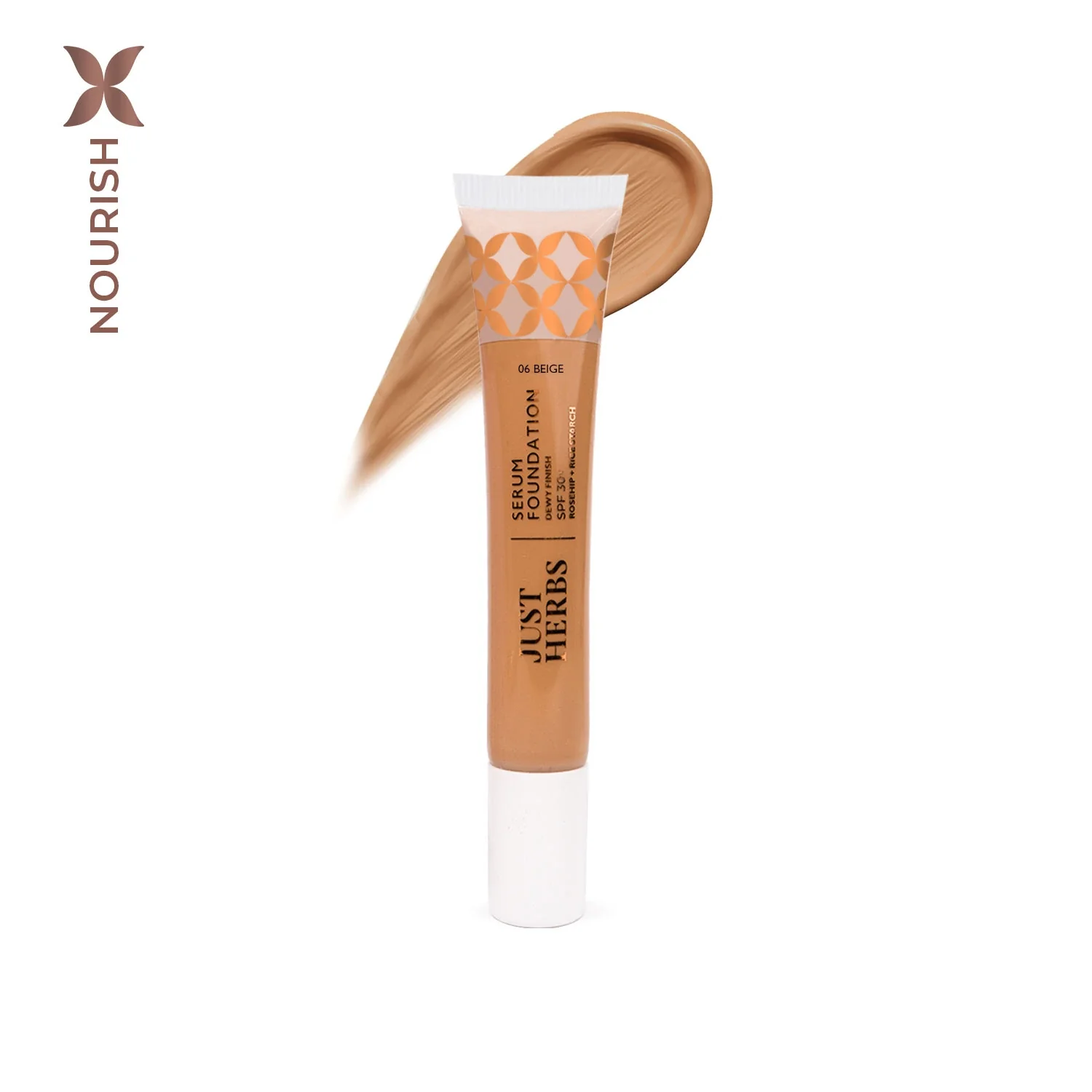 Serum Foundation Dewy Finish SPF30+ Tube with Rosehip and Rice Starch - Image 6