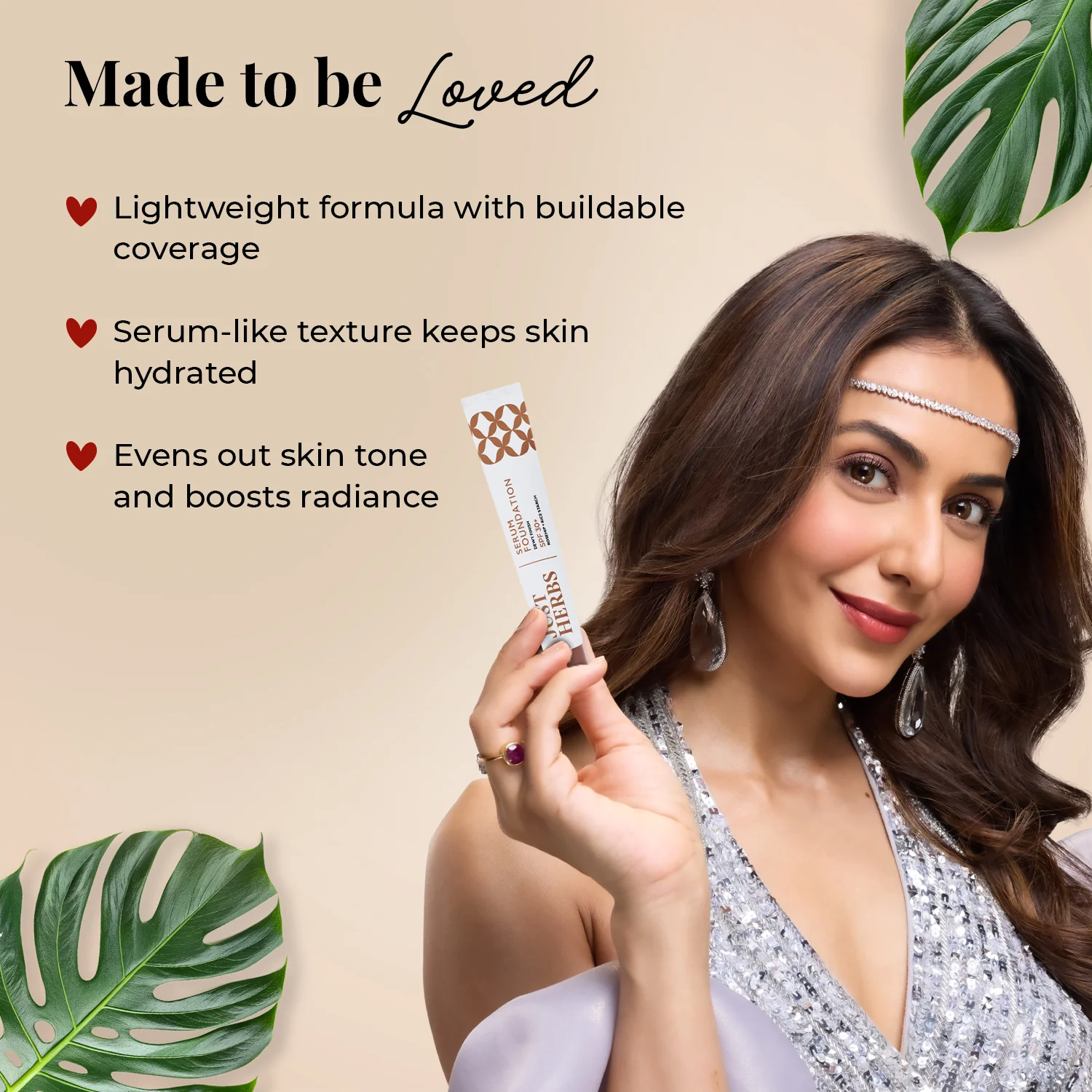 Serum Foundation Dewy Finish SPF30+ Tube with Rosehip and Rice Starch - Image 3