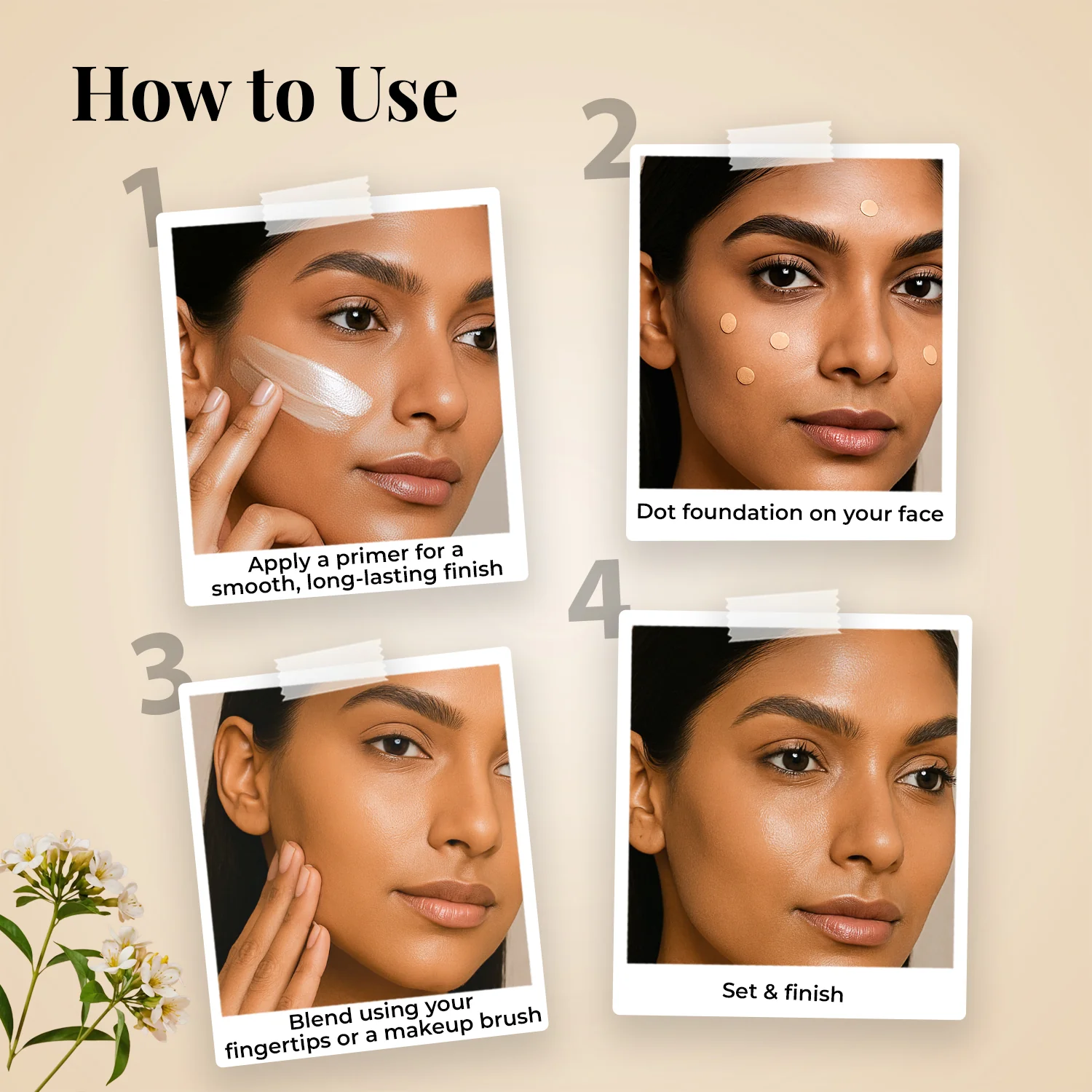 Serum Foundation Dewy Finish SPF30+ Tube with Rosehip and Rice Starch - Image 8