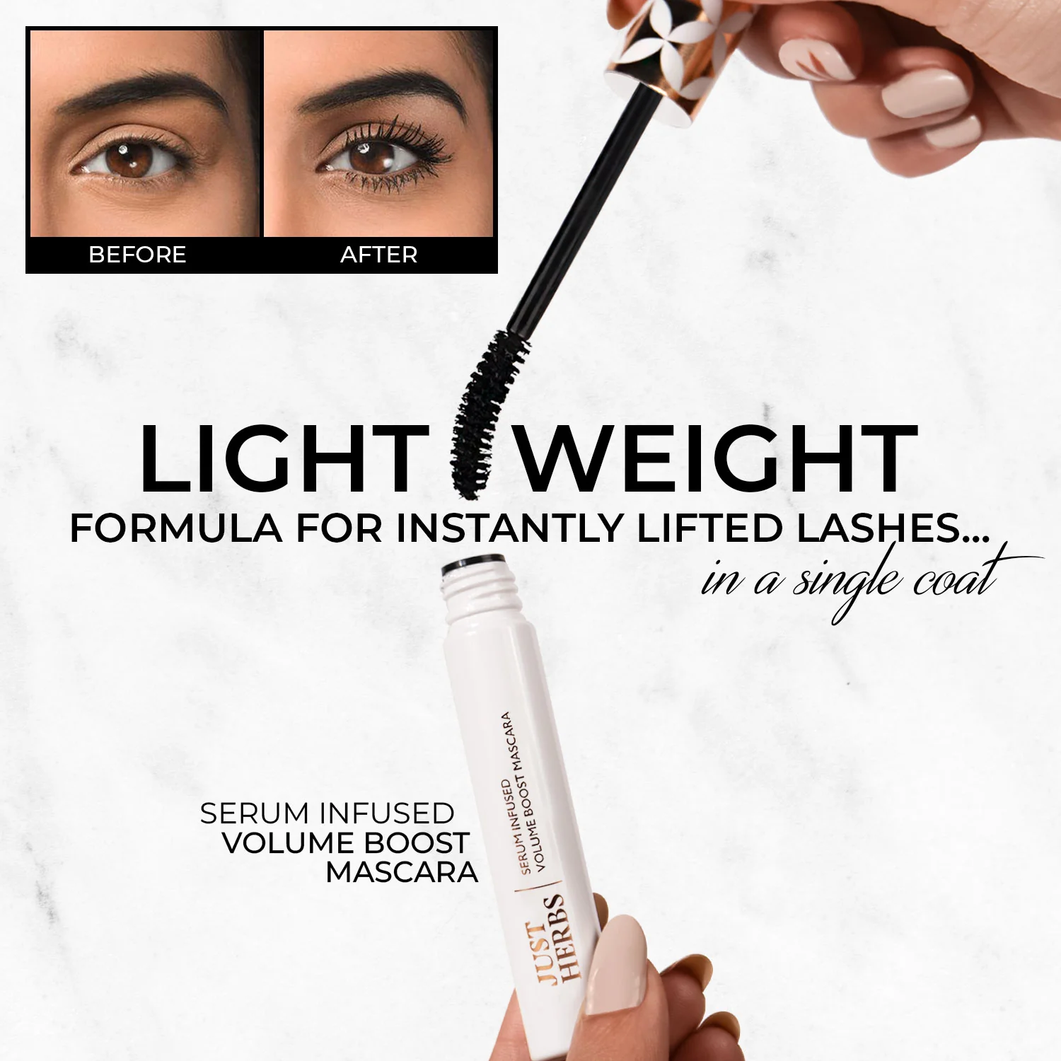 Serum-infused Volume Boost Mascara with Castor Oil and Coconut Oil - Image 6