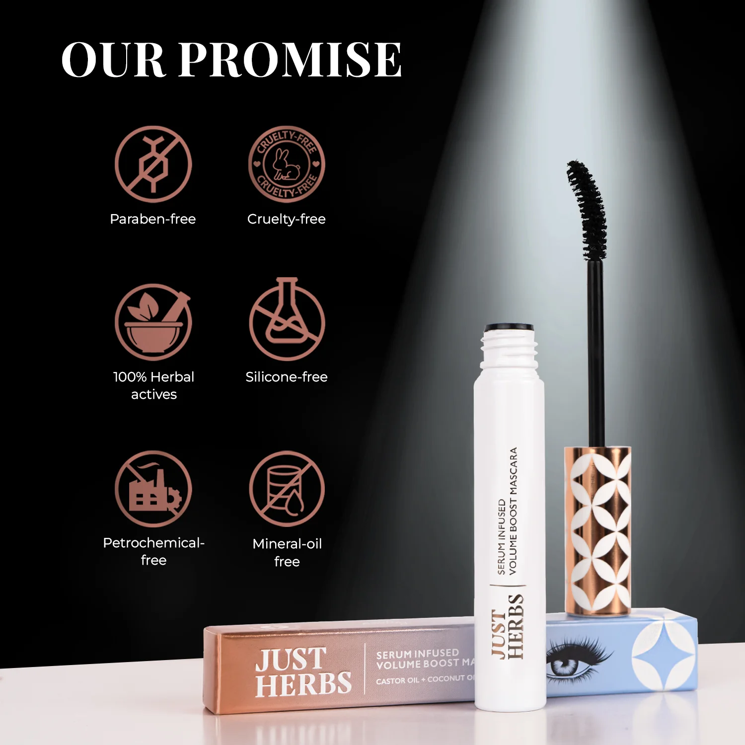 Serum-infused Volume Boost Mascara with Castor Oil and Coconut Oil - Image 9