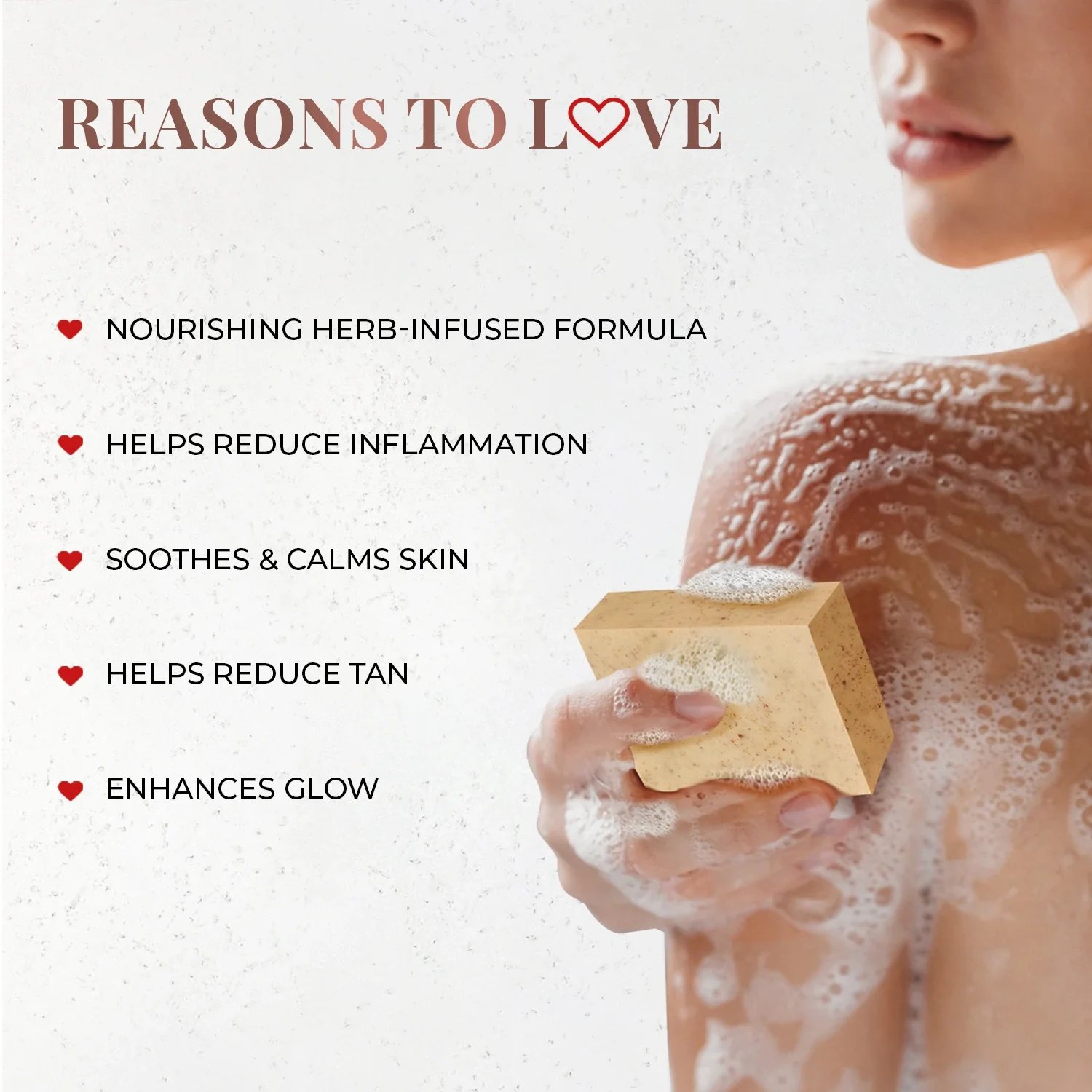 Skin Brightening Bathing Bar with Sandalwood and Turmeric - Image 3