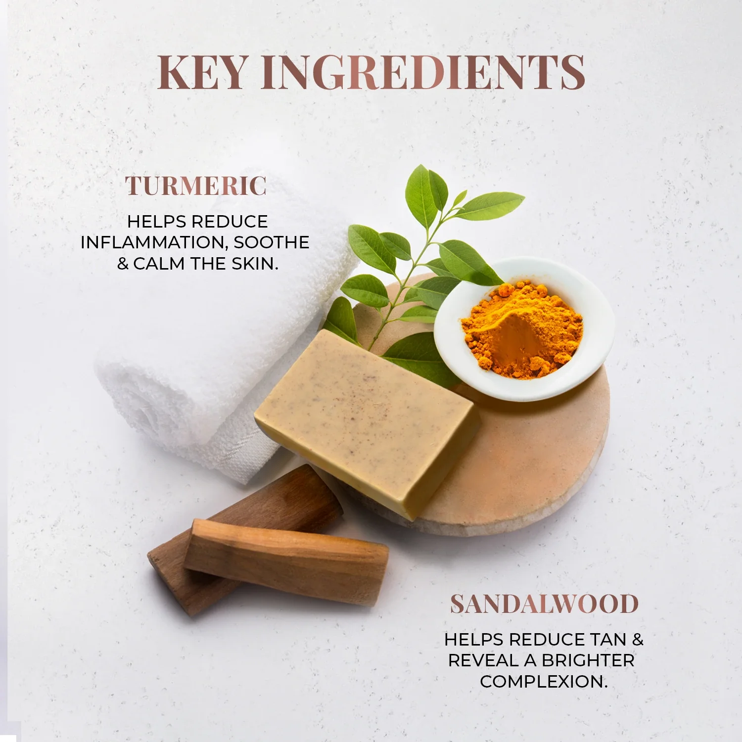 Skin Brightening Bathing Bar with Sandalwood and Turmeric - Image 4