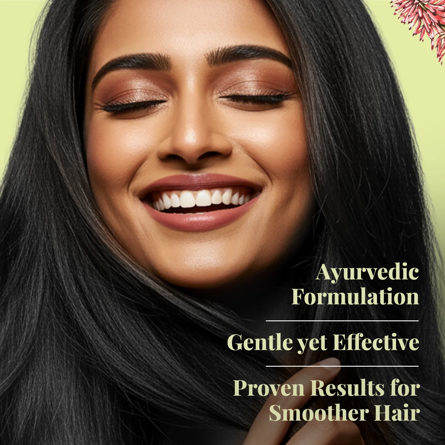 Smooth & Shine Shampoo for Dry and Frizzy Hair| Aloe Vera, Almond, Rice Protein & 12 Herbs - Image 4