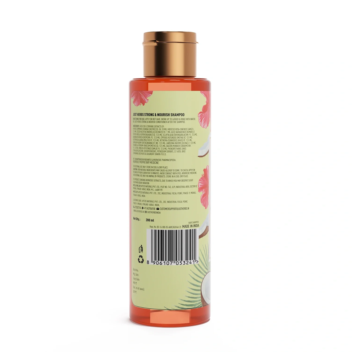 Strong & Nourish Shampoo | Coconut, Hibiscus, Castor & 11 Herbs - Image 9