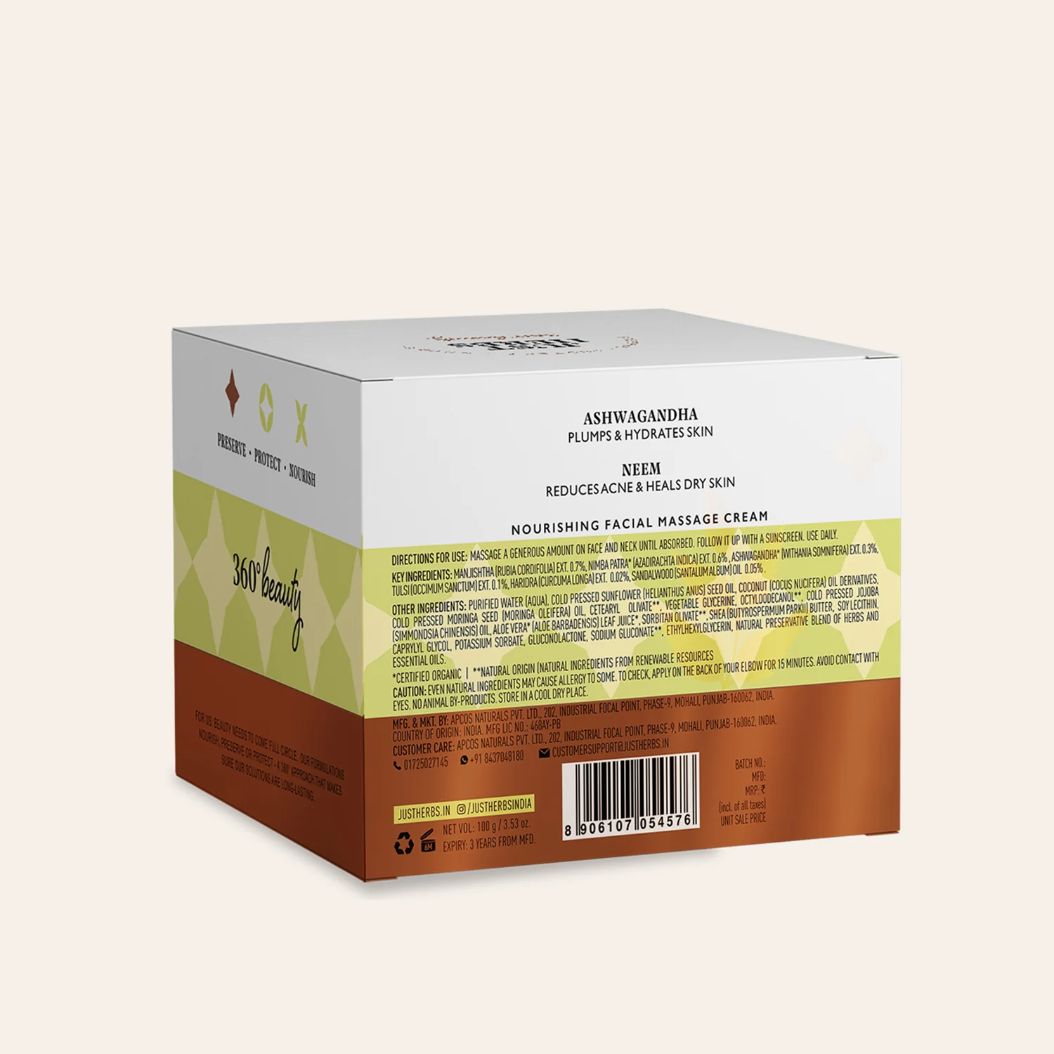 Ultra Moisturising Herbal Cream with Ashwagandha and Neem - Image 8