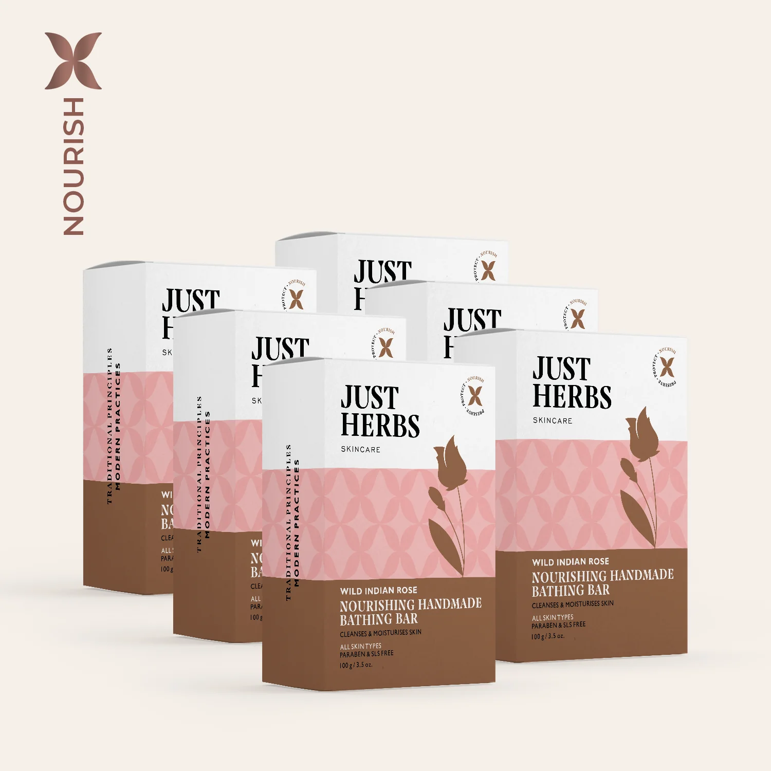 Wild Indian Rose Nourishing Handmade Bathing Bar - Image 4